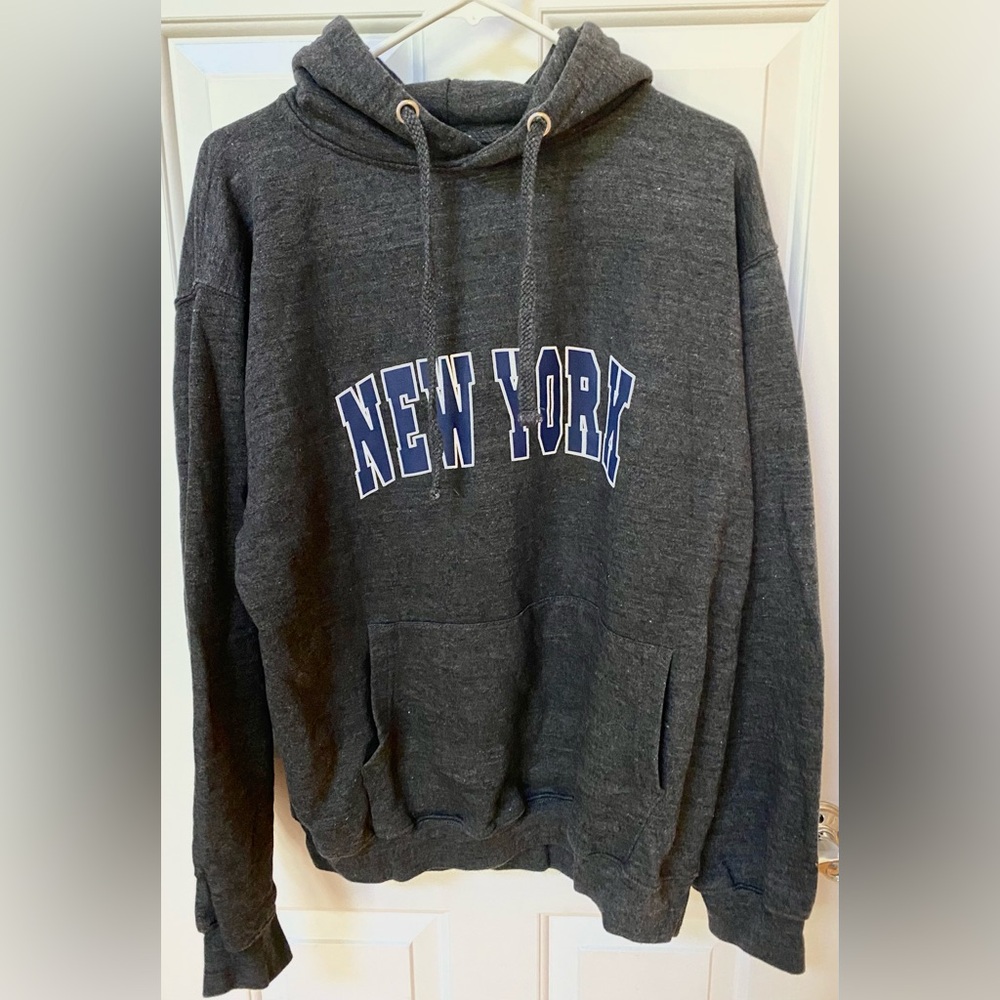 New York dark grey hoodie size XL